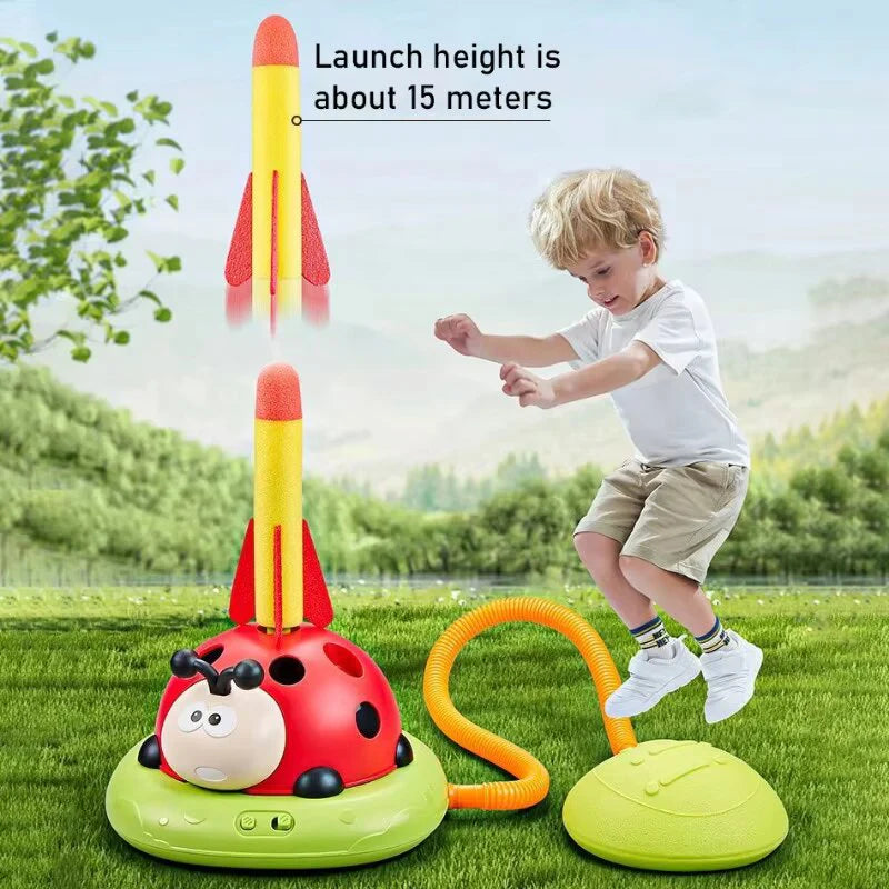 3-in-1 Jump Toss & Rocket Adventure Set - Active Outdoor Fun for Kids