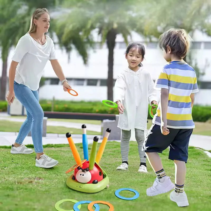 3-in-1 Jump Toss & Rocket Adventure Set - Active Outdoor Fun for Kids